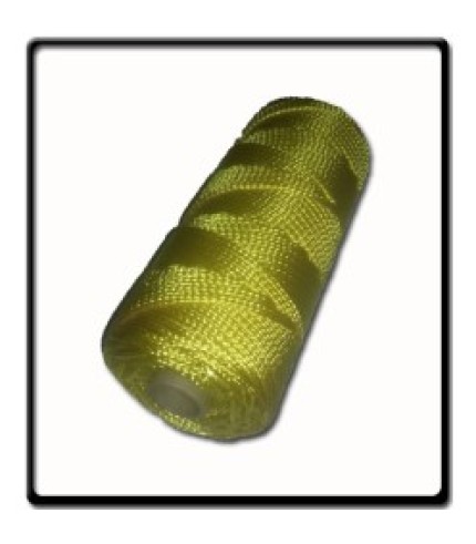 4mm - Polyester Flat Braid - Yellow | 1kg