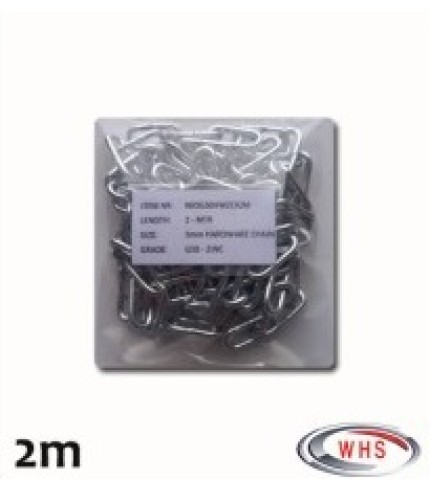 3mm - Hardware Chain - G30 Zinc | 2m - Prepack