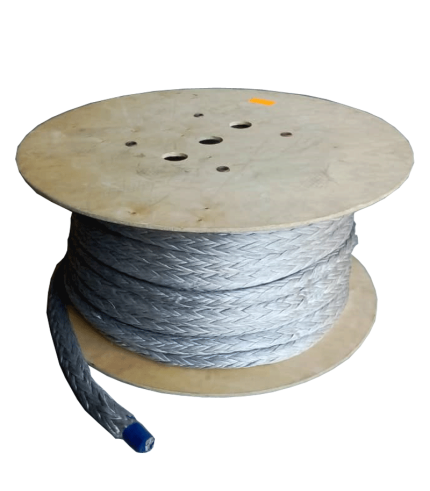 32mm - Stealth Fibre HMPE  - 12-Strand Single Braid - Abrasion-Resistant Coated Rope | Super-12