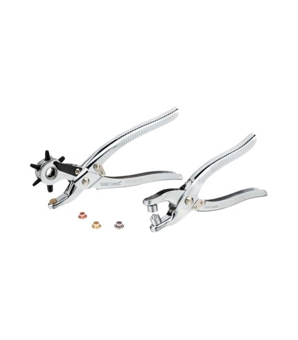 Leather Hole Punch & Grommet Setting Tool Kit - 100PC Eyelets - 5mm | Torkcraft