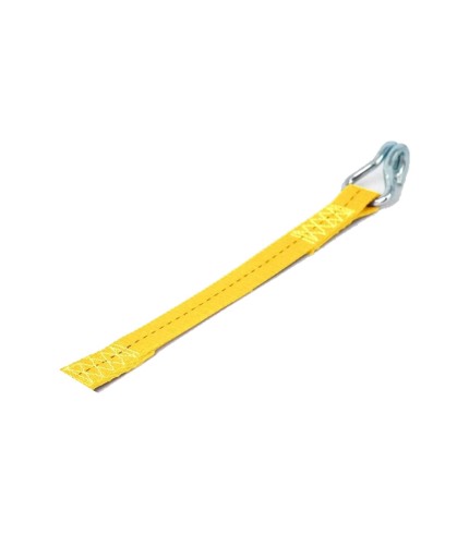 25mm - Tail Piece with J-Hook - Yellow
