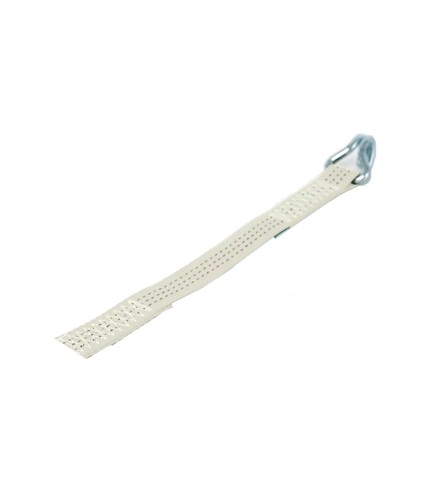 35mm - Tail Piece with J-Hook - White