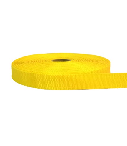 20mm - Lightweight Webbing - Yellow | SOLD PER METER