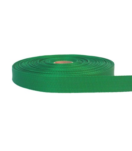 20mm - Lightweight Webbing - Green | SOLD PER METER