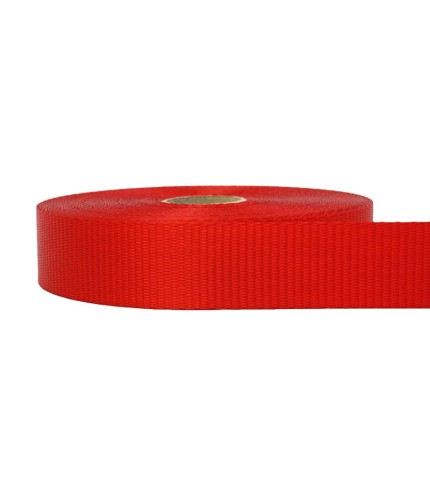 35mm–2 Ton Industrial Webbing Red | SOLD PER METER