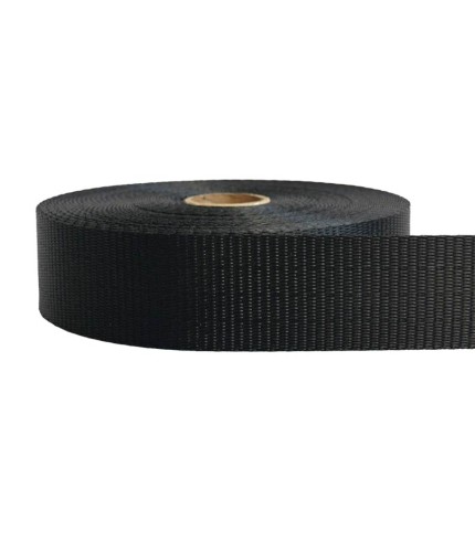50mm – 3 Ton Industrial Webbing Black | SOLD PER METER
