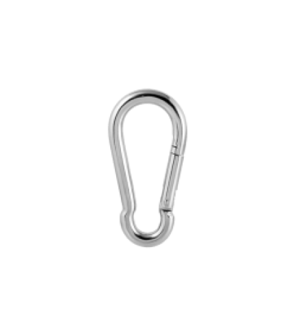 4mm x 40mm - Carabiner Hook - Galvanized | Giant