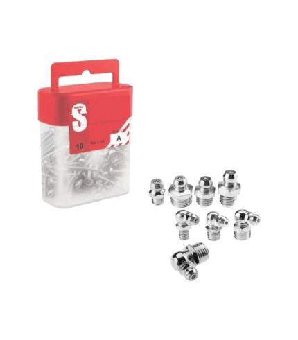 6mm x 1.0mm - Grease Nipple - Straight | Pk 2