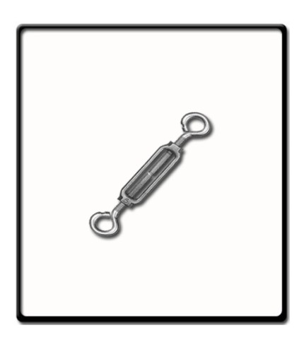 6mm Turnbuckle, EG, DIN 1480 | Eye - Eye