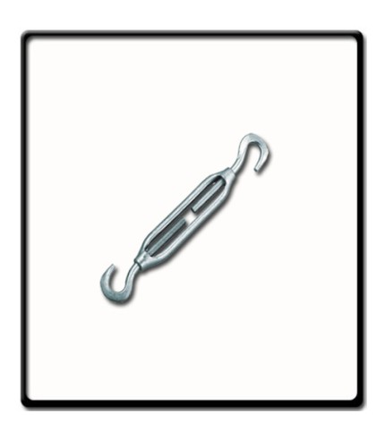 8mm Turnbuckle, EG, DIN 1480 | Hook to Hook