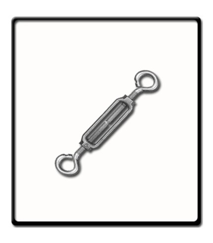 12mm Turnbuckle, EG, DIN 1480 | Eye - Eye