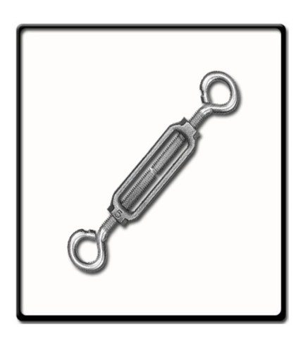 20mm Turnbuckle, EG, DIN 1480 | Eye - Eye