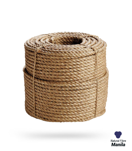14mm - Manila Rope 3-strand - Natural Fibre | SOLD PER METER