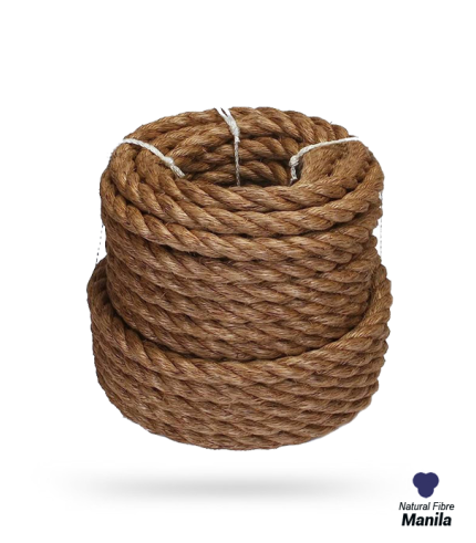 22mm - Manila Rope 3-strand - Natural Fibre | SOLD PER METER