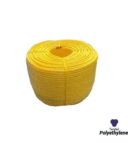 6mm - Polyethelene Rope - 3-Strand Construction - UV resistance | SOLD PER METER