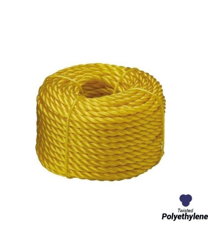 14mm - Polyethelene Rope - 3-Strand Construction - UV resistance | SOLD PER METER