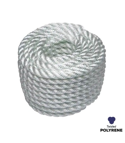 22mm - Polyrene Rope - 3-Strand Construction - UV Resistant | SOLD PER METER