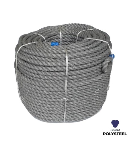 36mm - Polysteel Rope - 3-Strand Construction - Synthetic tensile | SOLD PER METER