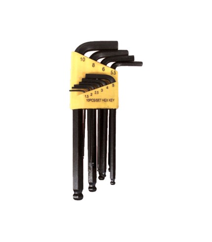 10mm - 10 Piece Hex Ball Allen Key Set