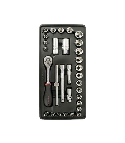 31-Piece 3/8"Drive Sockets And Accessories | Fixman