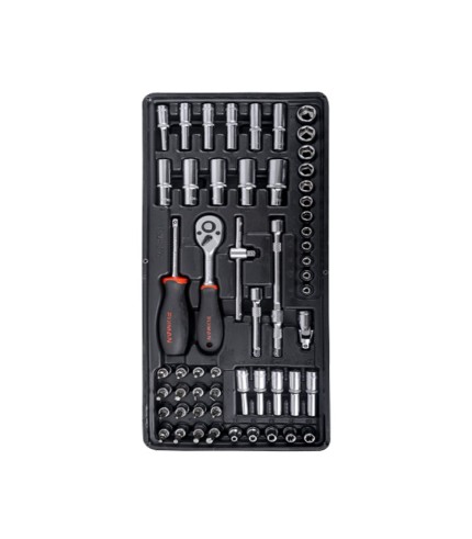 56 Piece 1/4" Drive Sockets And Accessories| Fixman
