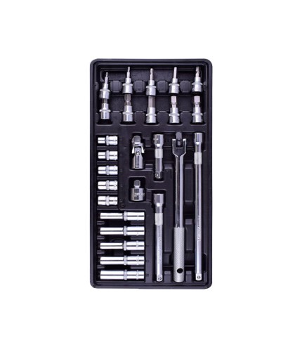 26-Piece 3/8" Drive Sockets and accessories | Fixman