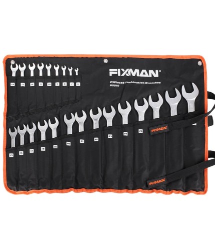6mm - 32mm - Combination Spanner Set - 23Pcs | Fixman