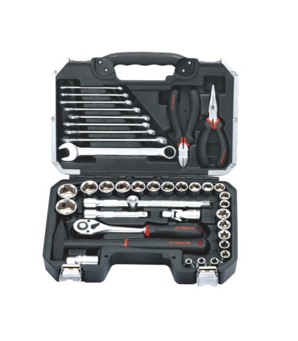 40PC - 1/2" - Sockets Tools Set - Toolbox | Fixman