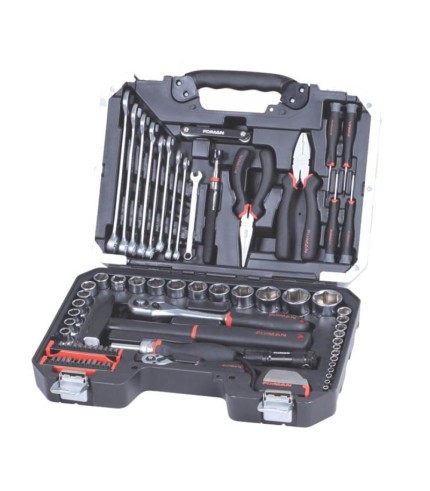 84PCS - 1/2'' & 1/4" Drive Socket Tool Set - With Case| Fixman