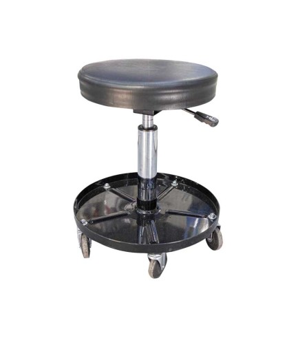 The Mechanic Chair with Adjustable Round Seat and Tool Tray