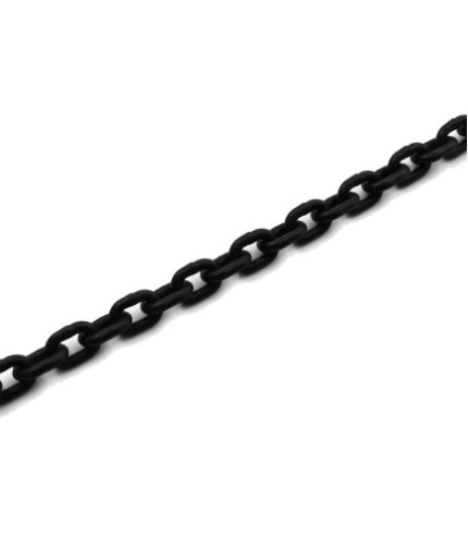 6mm G30 Long Link Black Chain | SOLD PER METER