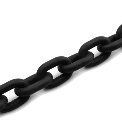 32mm - Black Coated Chain - G80 | SOLD PER METER